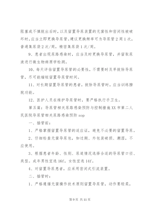 导尿管相关尿路感染预防控制制度.docx