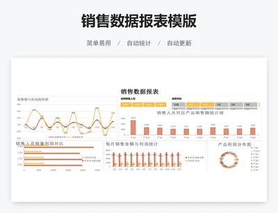 销售数据报表模版