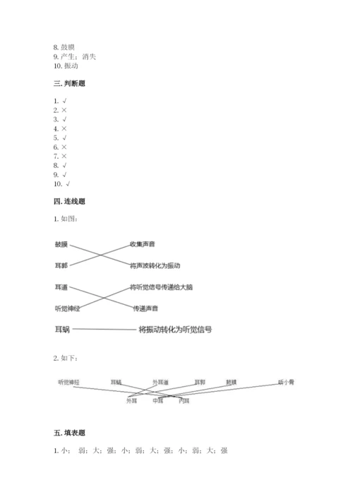 教科版四年级上册科学期末测试卷（考点提分）.docx