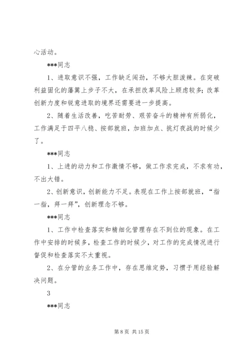 对党小组成员的意见——李艳.docx