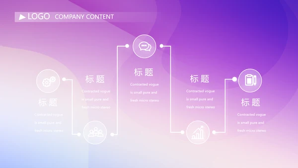 紫色渐变风公司产品介绍宣传通用PPT
