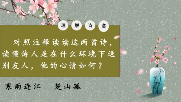 《芙蓉楼送辛渐》教学课件