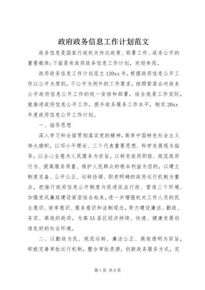 政府政务信息工作计划范文.docx