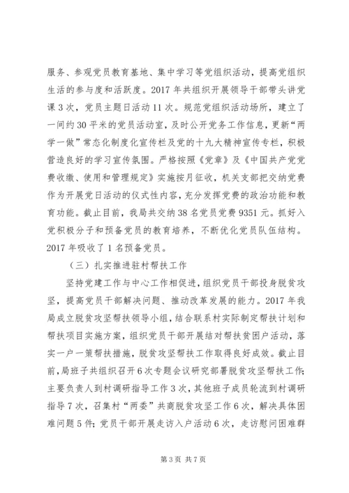 县安监局XX年度组织工作自查报告.docx