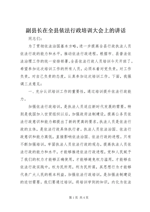 副县长在全县依法行政培训大会上的讲话 (2).docx