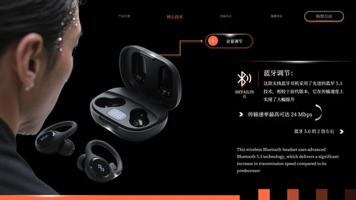 橙黑高级感产品介绍模板