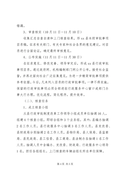 县编办关于行政审批事项工作的情况汇报.docx