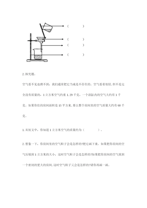 教科版三年级上册科学期末测试卷带答案（考试直接用）.docx