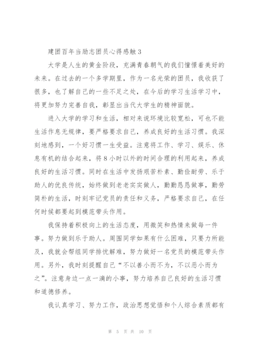 建团百年当励志团员心得感触2022.docx