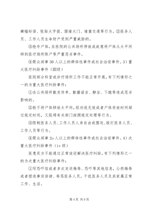 重大医疗纠纷事件应急处置预案 (4).docx