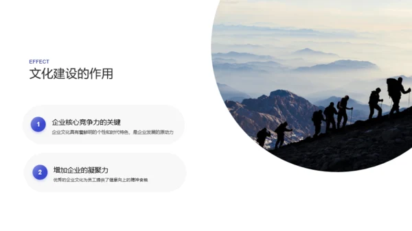 蓝色简约企业文化PPT案例