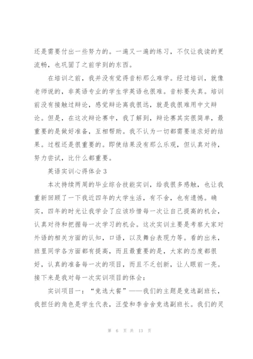 英语实训心得体会5篇.docx