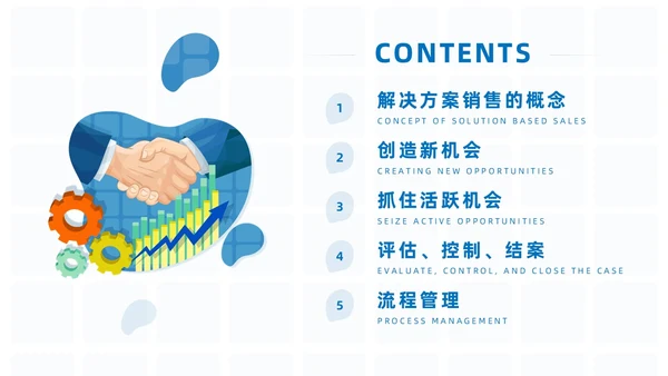 商务简约解决方案式销售培训PPT课件