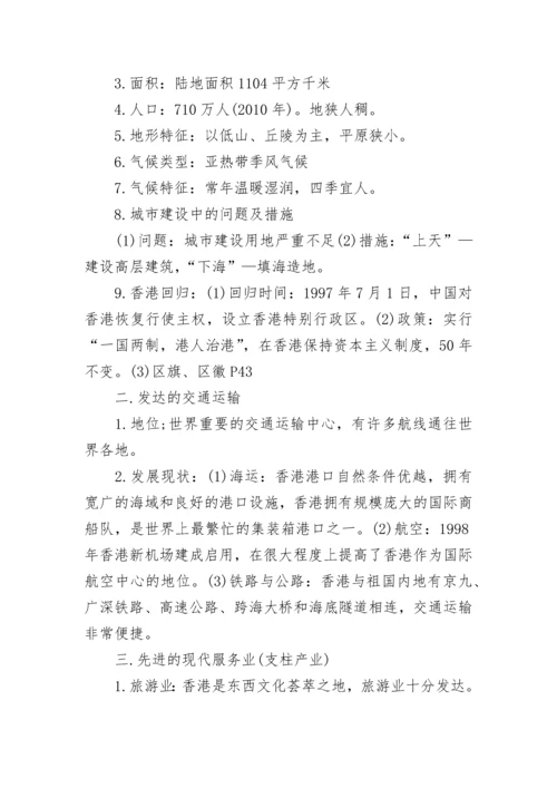 八年级下册地理知识点湘教版总结.docx