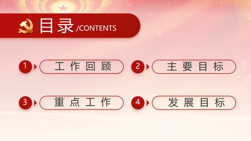 红色党支部述职报告汇报计划PPT党课