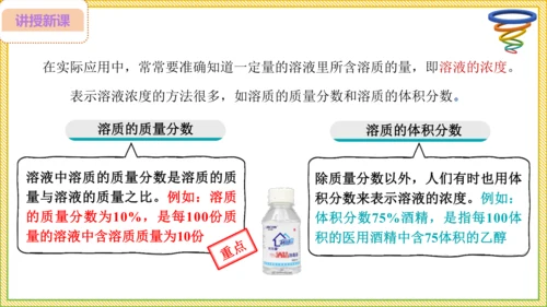 9.3.1 溶质的质量分数（28页）课件-- 2024-2025学年化学人教版九年级下册