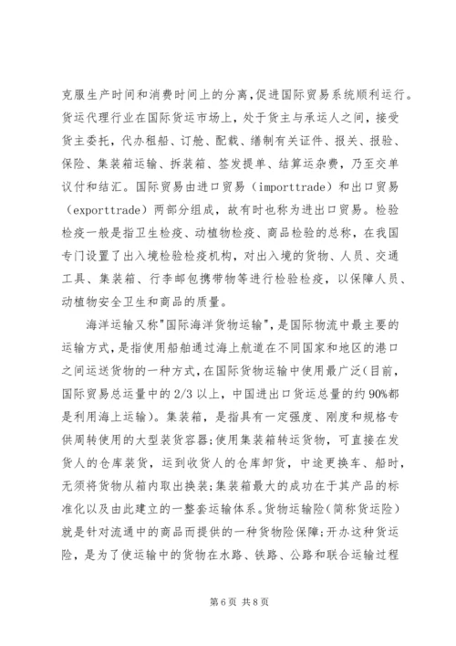 国际物流学习心得体会3篇.docx