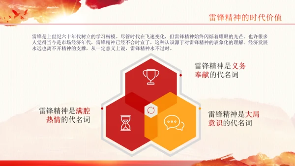 学习雷锋精神纪念日微党课党课PPT班会