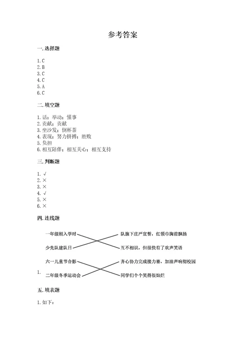 2022部编版道德与法治四年级上册期中测试卷含答案（突破训练）