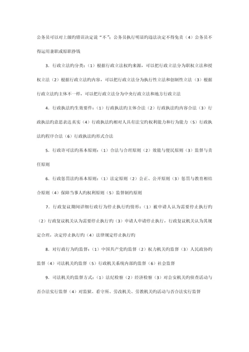 2023年自学考试法学概论复习要点.docx