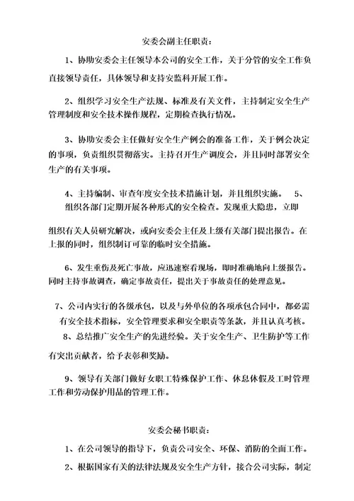 XX公司成立安全生产委员会的文件