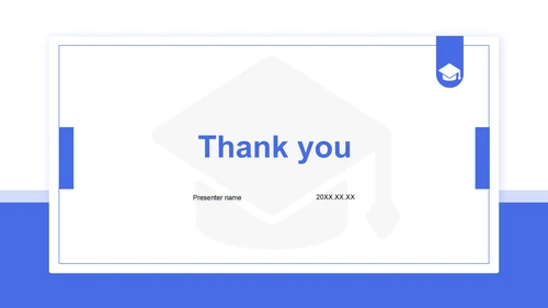 蓝色简约风毕业答辩中期评审报告PPT主题