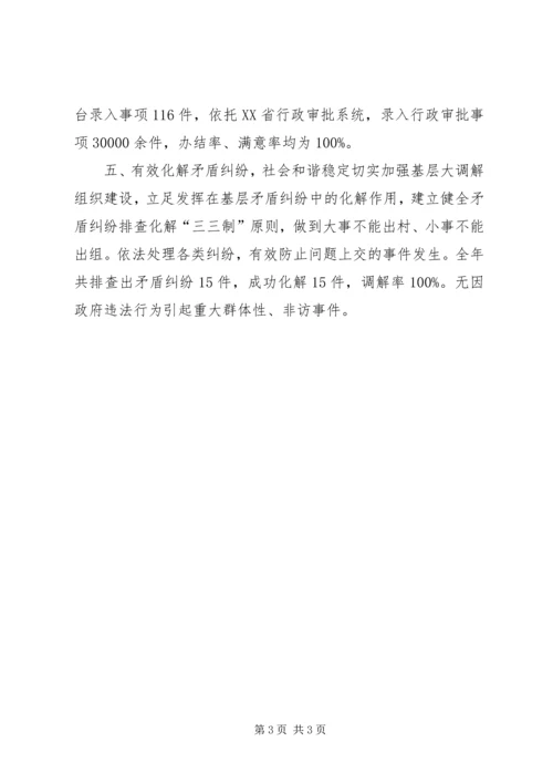 乡镇年度依法行政示范创建工作总结.docx