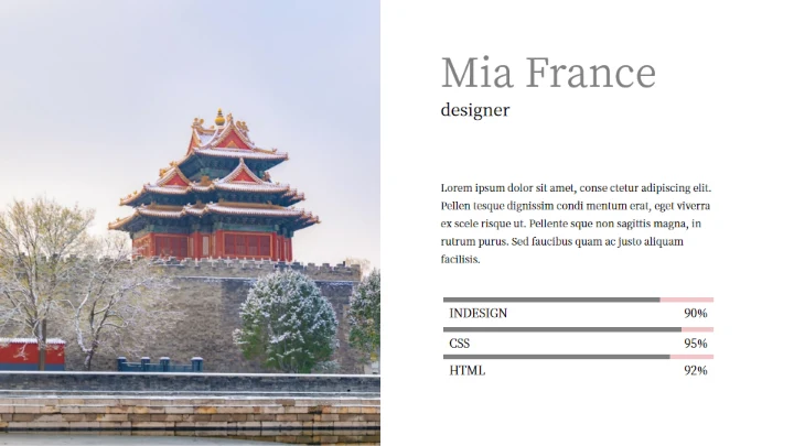 京城故宫冬季旅游画册通用PPT模板