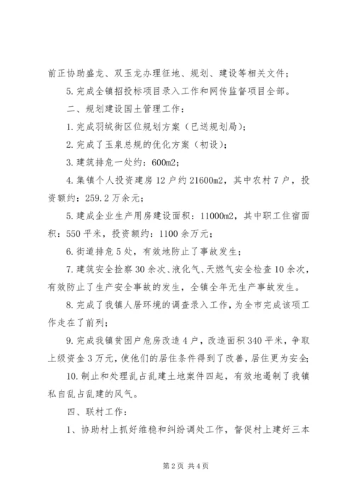 乡镇经发办年度工作总结及来年工作规划.docx