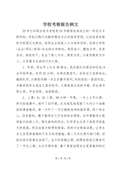 学校考察报告例文.docx