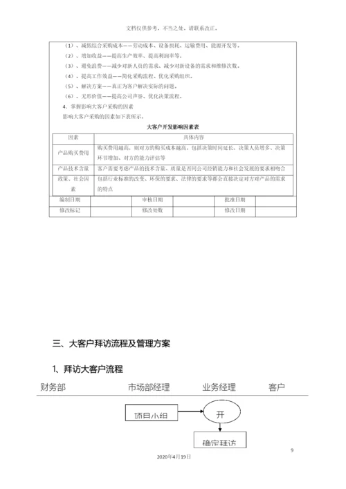 大客户业务流程及管理办法简化版.docx