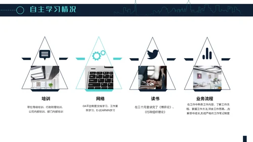 简约大气员工述职报告通用PPT模板