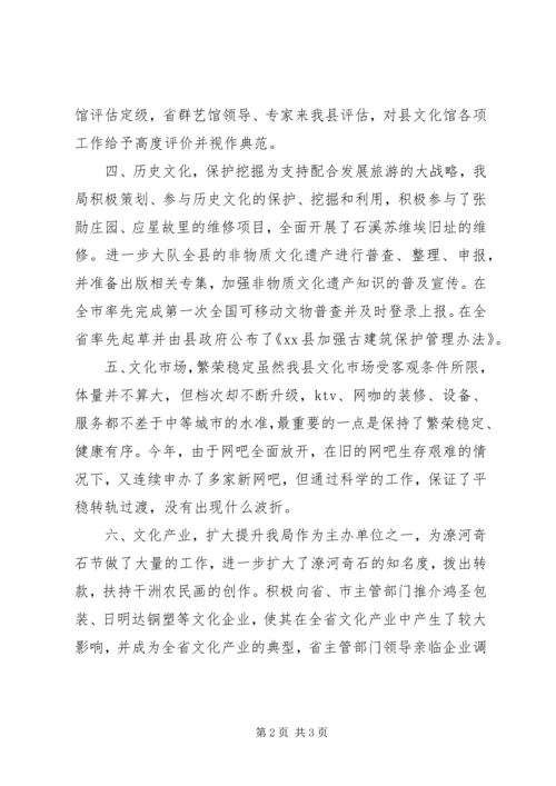 乡镇文化局年度工作总结.docx