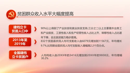 与党同心跟党奋斗红色党建动态PPT