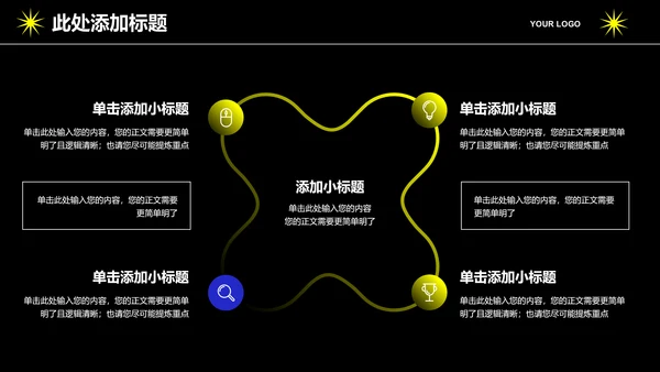 黄色渐变创意风格个人工作总结PPT演示模板