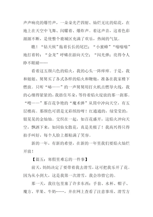 寒假里的一件事作文450字.docx