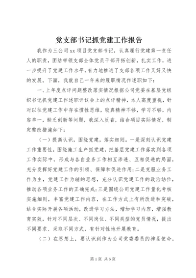 党支部书记抓党建工作报告.docx