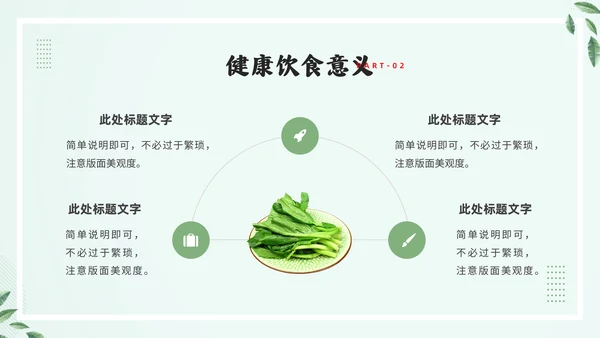 轻食主义素食主义通用PPT模板
