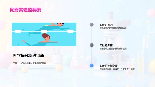 初中科学实验课PPT模板