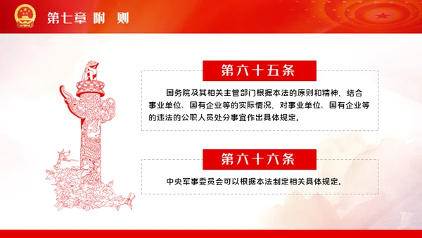 公职人员处分法通用PPT模板