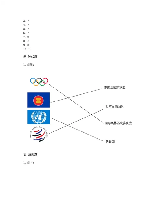 部编版六年级下册道德与法治期末测试卷含答案精练