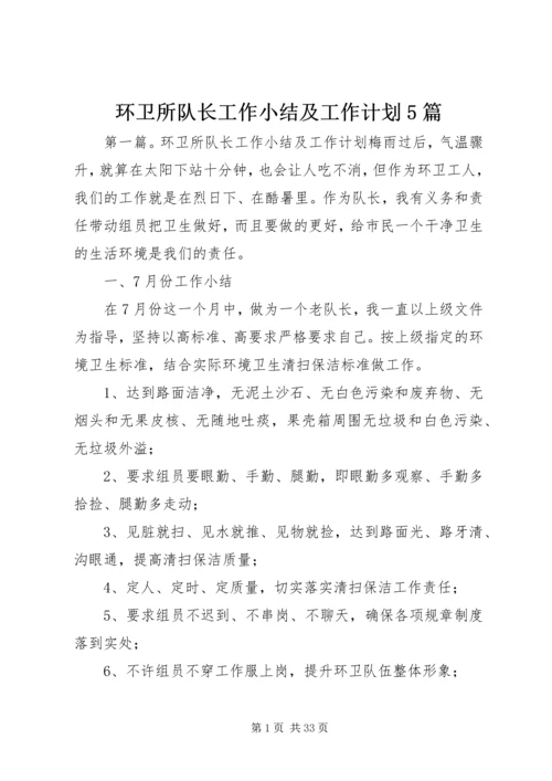 环卫所队长工作小结及工作计划5篇.docx