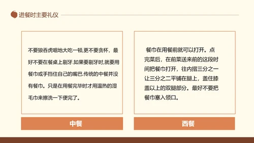 中西方餐桌礼仪茶道培训PPT模板