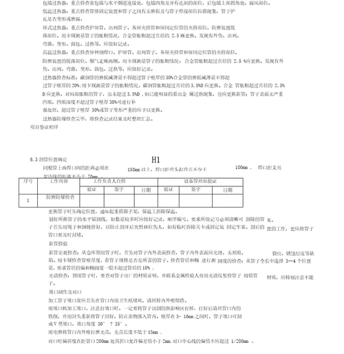 300MW机组锅炉过热器检修文件包