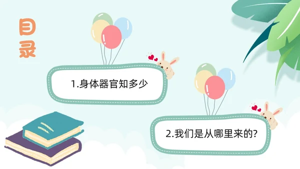 绿色小清新淡雅简约身体器官知多少幼儿园医学科普课件PPT