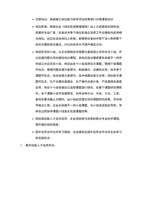 公司青年人才培养专业方案.docx