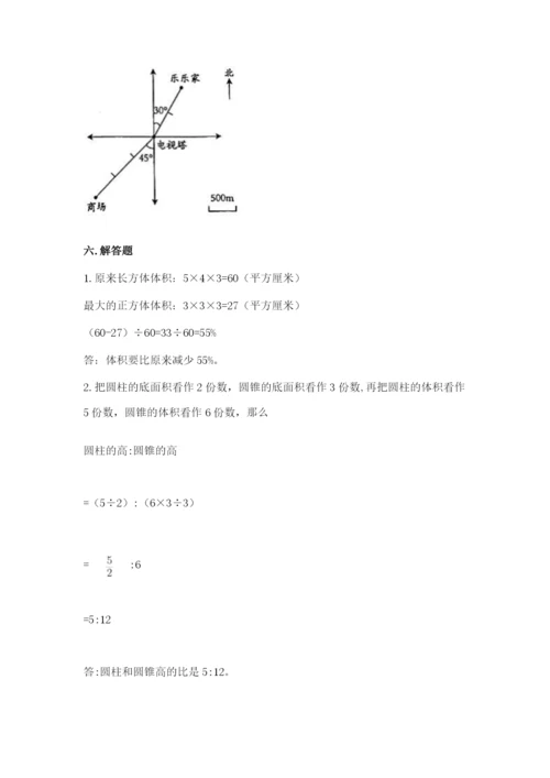 小升初数学期末测试卷带答案.docx