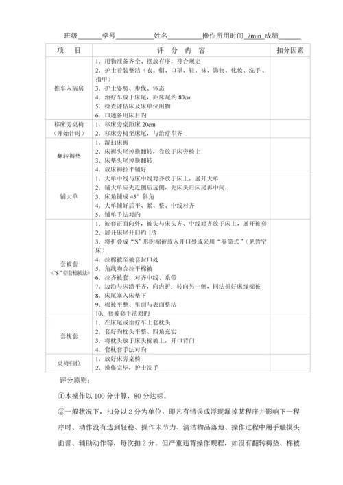 护理基本重点技术操作标准流程图与评分重点标准.docx