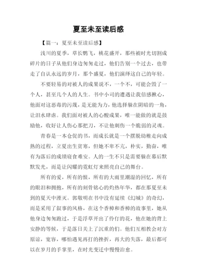 夏至未至读后感.docx