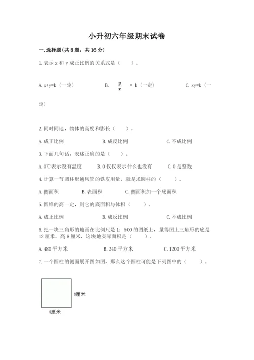 小升初六年级期末试卷必考.docx